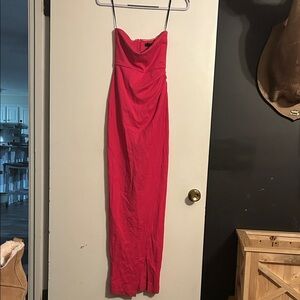 NBD Vibrant Pink Zipper Dress